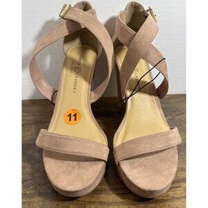 Chinese Laundry Simi Block Heel Suede Sandal Size 11M New